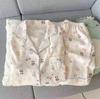 Conjunto de Dos Piezas de Nuevo Algodón Nube 2026 Kaishengwei para Mujer, Cuello Solapa, Mangas Cortas, Pantalones Cortos, Pijama, Ropa de Casa con Múltiples Estampados