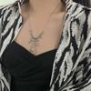 Collar de lava con forma de gota de agua para mujer, de acero de titanio, ligero, de lujo, estilo hip hop, moderno, para hombre, con diseño de cadena, accesorios con sentido del humor.