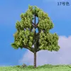 Modelo de mesa de arena musgo de árbol decoración de micropaisaje fondo árbol falso modelo de paisajismo de alta simulación abeto de frijol rojo árbol de Navidad