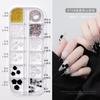 Joias para nail art atacado flor de cinco pétalas mista fundo chato Diamante Aurora resina laço rebite Camélia Decoração popular na internet