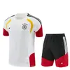 2627 Uniforme de Fútbol de Manga Corta para Adultos de Selección Nacional Transpirable Traje de Manga Corta de la Selección Nacional de Brasil Uniforme de Entrenamiento de Manga Corta de Francia