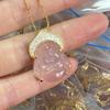 Colar de Buda de Ágata em Pó de Diamante de Prata Esterlina 925 Novo Design de Nicho Chinês Leve Luxo Requintado Corrente de Clavícula N7625