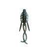 Isca de Pesca Raiz de Camarão Biônico 4cm Isca Macia para Lucio, Blackhead, Isca com Anzol Cabeça de Chumbo, Micro Isca, Isca com Cauda Enrolada