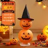 Decoración de Halloween Linterna de Calabaza Adorno Colgante Luces Bola de Panal Arreglo de Escena Bar Centro Comercial Linterna Fantasma Atrezo