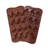 Moldes de silicona para hornear personalizados, moldes de cocina creativos con forma de caricatura para uso doméstico, moldes de chocolate personalizados de la fábrica de origen
