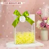 Sacola de Presente para o Dia das Mães, Laço Requintado para o Dia da Mulher, Presente de Dia dos Namorados, Sacola de Embalagem Portátil para o Dia de Ação de Graças, Transparente
