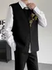 Nuevo Chaleco Bordado Dorado de Bambú Estilo Chino para Hombre, Atuendo de Boda y Compromiso, Traje Tang de Cuello Alto de Gama Alta con Botones Tradicionales