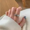 Anel não desbota em alto senso vento frio nicho atacado retrô abertura nova joia feminina anel pesado
