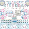 Globos Temáticos de Sanrio para Influencers para Cumpleaños de Niños Cinnamoroll My Melody Kuromi Globos de Papel de Aluminio para Cumpleaños de Niñas