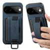 Adecuado para Google 11ProXL funda de teléfono con anillo de hebilla para correa de muñeca Pixel 10 tarjetero soporte plano funda de cuero