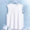 Chaleco de Hielo de Seda de Verano para Hombre Delgado para Usar por Encima Tallas Grandes Ropa Deportiva de Fitness Chaleco para Hombre Holgado de Secado Rápido Sin Mangas Camiseta