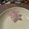Nuevo Pasador de Plástico con Forma de Estrella de Cristal de Hielo, Pasador Transparente de Colores Hueco, Pinza para el Pelo Dulce y Colorida para Niñas, Pinza de Tiburón