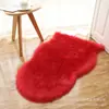 Alfombra Decorativa de Imitación Lana Gruesa Irregular Felpa para Mesa de Café Cojín para Sala de Estar Cojín para Silla Manta de Cama