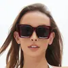 Estilo Ins Europeo y Americano Nuevo Estilo Gafas de Sol para Mujer Moda Tendencia Mismo Estilo que las Celebridades de Internet Gafas de Sol para Cara Grande Adelgazantes