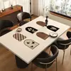 Mantel de Mesa de Comedor Estilo Medieval, Lujo Ligero y Sensación de Alta Gama, Mantel para Mesa de Café, No Lavable, Impermeable, Resistente al Aceite, Resistente al Calor, Protector de Mesa