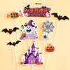 Caixa de Almoço de Polpa de Halloween Decoração de Bolo Fantasma Engraçado Demônio Abóbora Pom-pom Chapéu Pequeno Acessórios de Inserção