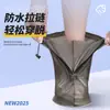 Cobre-sapatos de PVC Novos para Homens e Mulheres, Caminhada ao Ar Livre Sapatos Não Molhados, À Prova de Chuva, Antiderrapante, Espessado, Resistente ao Desgaste, Cobre-sapatos de Chuva Portáteis