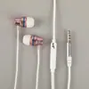 Auriculares con cable de silicona y metal intrauditivos, auriculares Android con tapones para los oídos Mai Phone, conector redondo de 3,5 mm, auriculares con control directo por cable