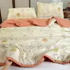 Bestseller de Transmissão ao Vivo26 Novos Designs Colcha de Algodão Bolha Estampada, Colcha de Ar Condicionado de Verão, Colcha Dupla para Primavera-Outono para Dormitórios Estudantis