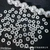Espaciadores de Rueda de Copo de Nieve de 4/6/8 mm Base de Flor Cuentas para Pulsera Colgante Hecho a Mano DIY Accesorios de Joyería de Aleación
