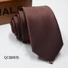 Gravata estreita de cor sólida estilo coreano masculina em estoque nova gravata formal de 1200 pinos de 6 cm atacado