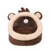 Ninho de Gato, Ninho Fechado para Pets, Ninho Semi para Cachorros, Casa de Gato, Aquecimento de Inverno para Cães Pequenos e Médios, Adequado para Todas as Estações, Pronto para Entrega