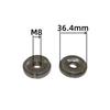 M8 Fabricante Venta al por Mayor Tres Ranuras Tres Ranuras Tuerca Redonda de Dientes de Juego Interior Tapón de Tubo Redondo Soldadura Tres Ranuras Tuerca para Muebles Diente Interior