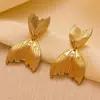 Aretes de Corazón Francés de Acero de Titanio, Aretes Dulces y de Alta Gama, Aretes de Acero Inoxidable Chapados en Oro de 18K, Aretes Geométricos Redondos