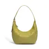 Bolso de un solo hombro para mujer, nuevo estilo transfronterizo, bolso de mano, bolso cruzado tejido retro, bolso casual para debajo del brazo, moderno bolso hobo de media luna