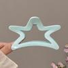 Nueva horquilla con lazo azul hielo para mujer, pinza para el pelo con forma de disco en la parte posterior de la cabeza, horquilla acrílica con forma de estrella y pinza de tiburón.