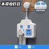 Enchufe de conversión poroso con luz nocturna USB, enchufe con interruptor independiente, giro único, multifuncional, regleta para el hogar y la oficina