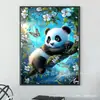 Pintura de Diamante Mais Vendida Transfronteiriça Panda Fofo Pintura de Diamante DIY Decoração de Casa Fábrica de Pinturas Venda Direta Temu Dropshipping