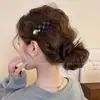 Grampo Lateral Clareador Outono/Inverno Feminino Retrô Sem Costura High-End Grampo para Franja Estilo Coreano Atmosfera Fashionável Grampo de Uma Palavra Acessórios de Cabelo