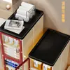 Estante de Almacenamiento para Baño, Gabinete Lateral Estrecho para Inodoro, Estante de Piso para Lavabo, Gabinete de Almacenamiento para Espacios Estrechos en Balcón