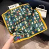 [Coleção Um] Lenço de Seda Transfronteiriço Amazon para Mulheres, Fashion, Versátil e de Alta Qualidade, Lenço de Pescoço Quadrado 70cm, Estilo Coreano