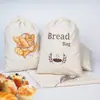 2026 Nuevo Modelo Bolsa de Algodón con Cordón para Empaquetar Pan, Bolsa a Prueba de Polvo para Baguette, Bolsita de Algodón y Lino con Cordón