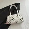 2026 Nova Bolsa Bowling Estilo Coreano Fresca de Bolinhas Estrelas Bolsa de Mão Doce de Ombro Único Sob o Braço Bolsa Feminina