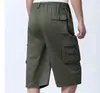 Pantalones Capri de Verano para Hombre de Mediana Edad Nueva Llegada Holgados Talla Grande Pantalones de Nueva Llegada para Papá Multibolsillos Siete Envío Gratis