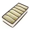 Caja de almacenamiento de calcetines y ropa interior transfronteriza no tejida para el hogar plegable con compartimentos de cajón en stock al por mayor