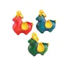 Jianyuesha Color Oro Tang Caballo Dun Dun Collar Colgante Estilo Chino Nuevo Collar de Lujo Ligero Cadena para Clavícula Colgante 2025