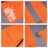 Chaleco de seguridad de malla reflectante para construcción, seguridad, saneamiento, tráfico y trabajos de construcción, ropa reflectante luminosa para la noche
