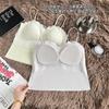 Estilo Francês Exquisito Renda Tubinho Alça Colete Pequeno Push-up Anti-queda Respirável Costas Bonitas Sutiã Esportivo Feminino Faixa para Peito