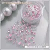 Mini Joyería para Arte de Uñas de Circonia con Base Plana Biselada, Pequeños Diamantes para Uñas Brillantes Transparentes Blancos con Forma de Marquise, Color Especial Champagne