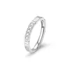 Anillo de Par de Anillos de Moda con Números Romanos de Plata de Ley S999 Gama Alta Retro Lujo Accesible Amantes del Tiempo Anillo Abierto para Pareja
