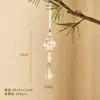 Decoración Navideña Colgante de Nuevo Producto Transfronterizo Perla de Hielo Gota de Agua Cadena Colgante Copo de Nieve Transparente Colgante Acrílico