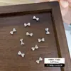Accesorios para Uñas con Circonita Brillante, Moño, Corazón, Estrella Radiante, Flor de Cinco Pétalos, Productos Terminados Hechos a Mano, Decoraciones para Uñas con Pedrería Apilada
