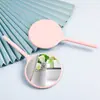 Nuevo Espejo de Mano con Forma Especial, Espejo con Mango Redondo, Espejo de Maquillaje de Alta Definición, Espejo Pequeño de Plástico, Espejo Portátil para Niñas