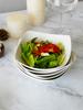 Prato Louça Doméstico 2024 Novo Estilo Estilo Simples Prato de Quatro Cantos Tigela com Pé de Cerâmica Popular na Internet Tigela para Salada de Legumes