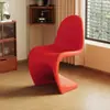 Silla Panton, silla de comedor moderna para el hogar, mesa y sillas de comedor minimalistas nórdicas para restaurante, silla de reunión de diseño moderno de alta gama para hotel