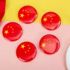 4.5 Insígnia Vermelha Oriental do Presidente Mao, Broche "Servir o Povo", Insígnia de Folha de Flandres, Bandeira Comemorativa do Presidente